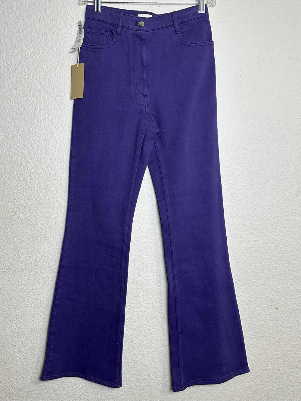 NEW Aritzia Wilfred Free Twostep Flare Pant Jeans Purple Womens Size 2